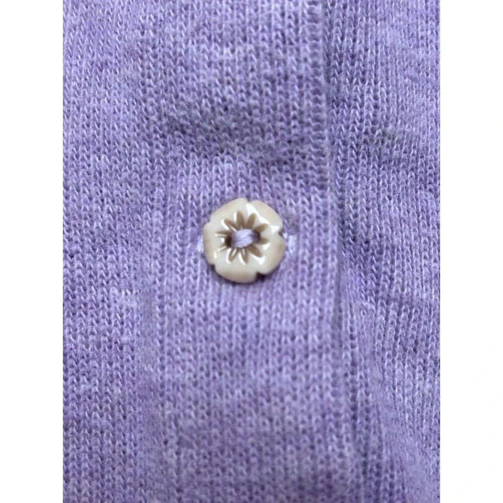 Baby Girls RALPH LAUREN Purple Knit Sweater Outfit One Piece Romper Sz 6 Mo